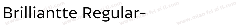Brilliantte Regular字体转换
